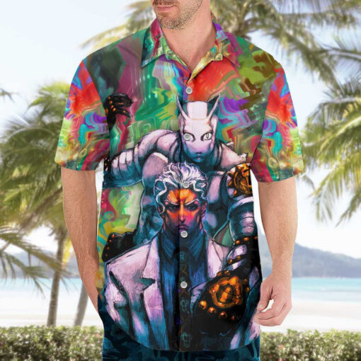Chemise hawaïenne Trippy Yoshikage Kira Deadly Queen JoJo's Bizarre Adventure – Image 3