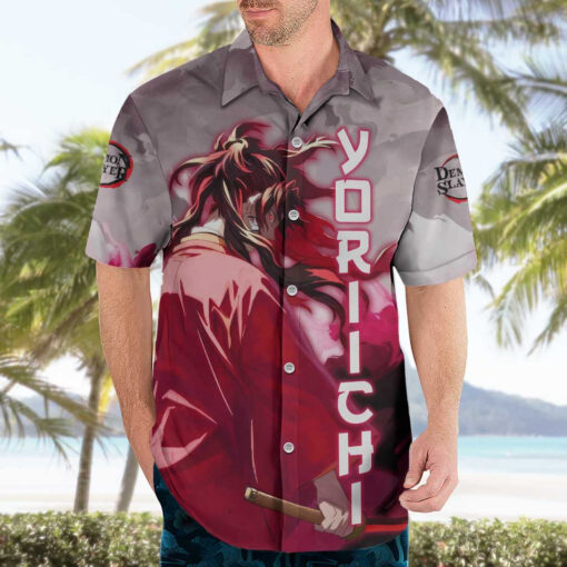 Chemise hawaïenne Tsugikuni Yoriichi Demon Slayer – Image 3