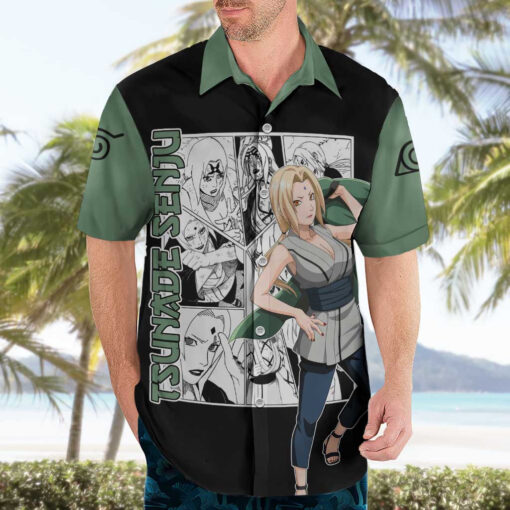 Chemise hawaïenne Tsunade Senju Naruto Mix Manga – Image 3