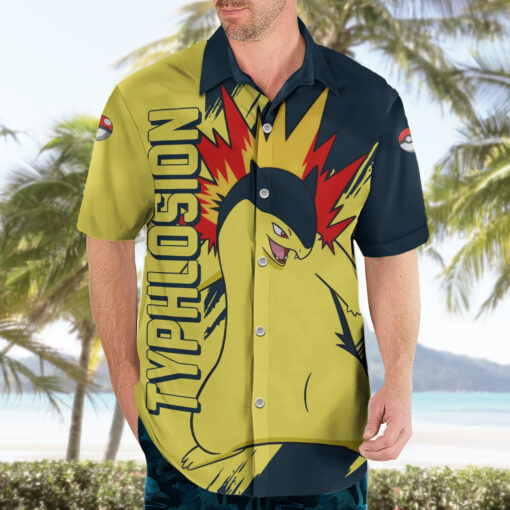 Chemise hawaïenne Typhlosion Pokémon – Image 3
