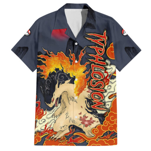 Chemise hawaïenne Typhlosion Pokémon Style Japonais