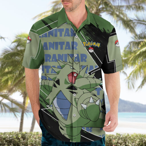 Chemise hawaïenne Tyranitar Motif – Image 3