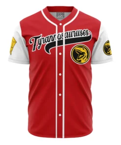 Maillot de baseball Tyrannosaures Rouges Jason Lee Scott Power Rangers
