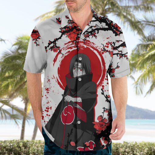 Chemise hawaïenne Uchiha Itachi Style Japonais – Image 3