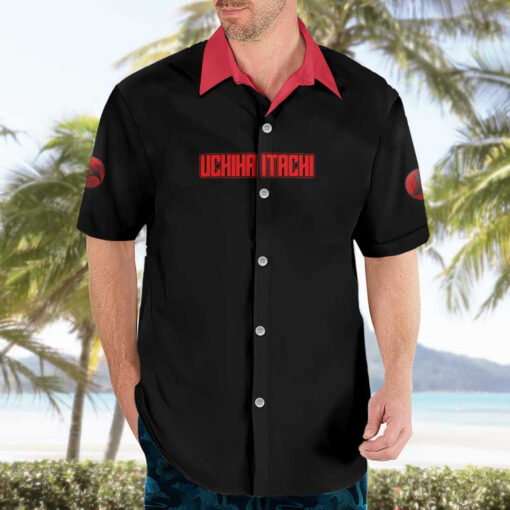 Chemise hawaïenne Uchiha Itachi Naruto Style Japonais – Image 3