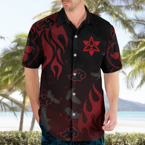 Chemise hawaïenne Uchiha Sasuke Naruto – Image 3