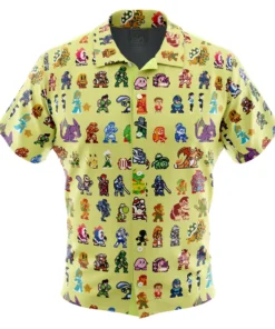 Chemise hawaïenne Effectif ultime Super Smash Bros