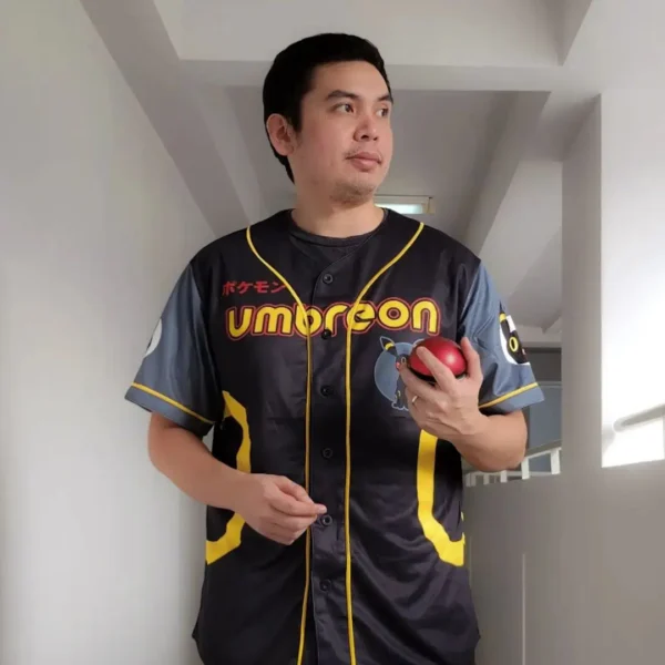 Maillot de baseball Noctali Évolution d'Évoli Pokémon – Image 2
