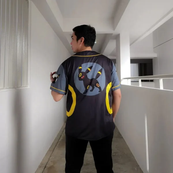 Maillot de baseball Noctali Évolution d'Évoli Pokémon – Image 4
