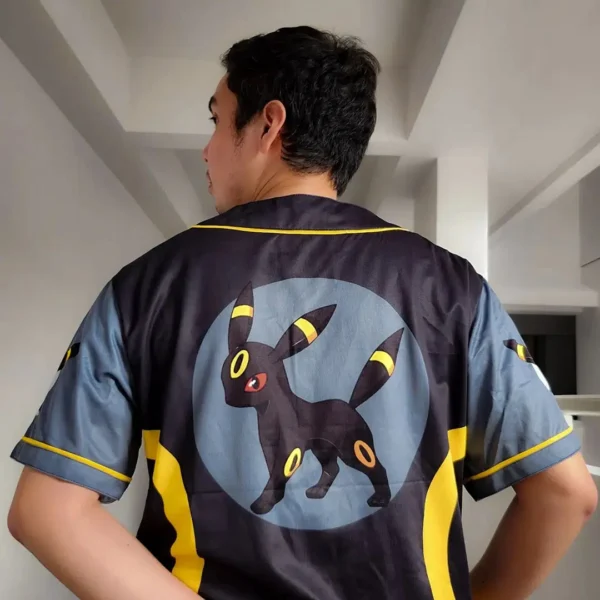 Maillot de baseball Noctali Évolution d'Évoli Pokémon – Image 3