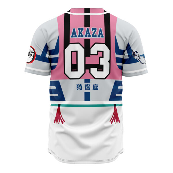 Maillot de baseball Lunes Supérieures Akaza Demon Slayer – Image 3