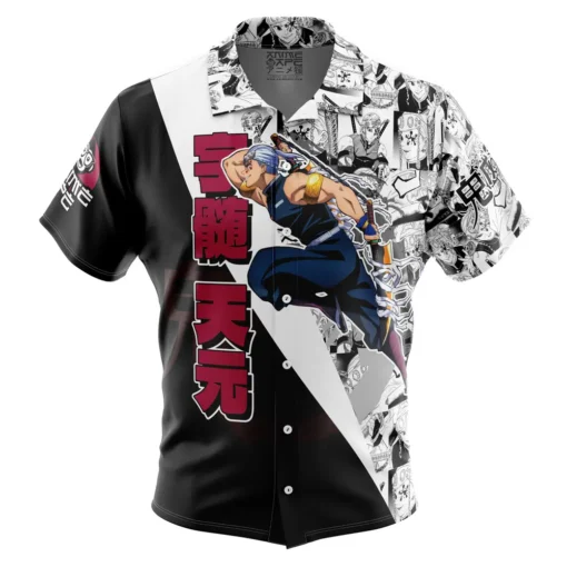 Chemise hawaïenne Uzui Tengen Collage Manga Demon Slayer