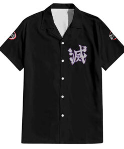 Chemise hawaïenne Uzui Tengen Collage Manga Demon Slayer
