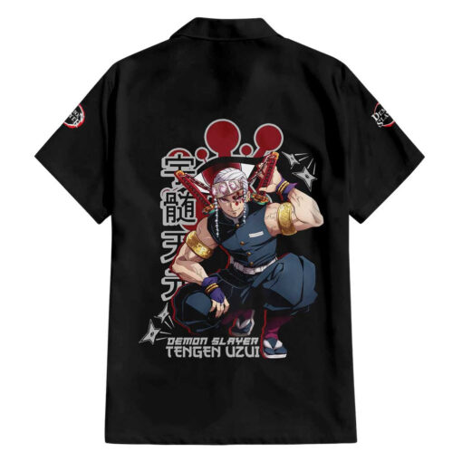 Chemise hawaïenne Uzui Tengen Collage Manga Demon Slayer – Image 2