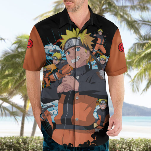 Chemise hawaïenne Uzumaki Jutsu Clone d'Ombre Naruto – Image 3