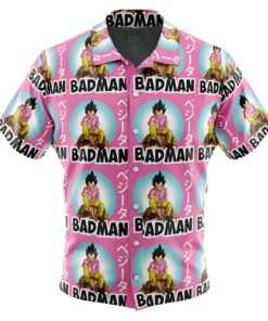 Chemise hawaïenne Vegeta Pink Badman Dragon Ball Z
