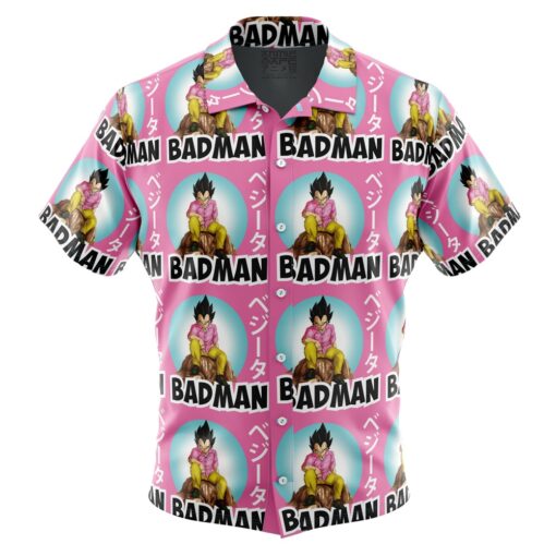 Chemise hawaïenne Vegeta Pink Badman Dragon Ball Z