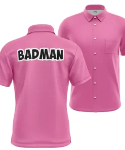 Chemise hawaïenne Vegeta Badman Rose Dragon Ball Z Poche