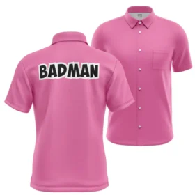 Chemise hawaïenne Vegeta Badman Rose Dragon Ball Z Poche