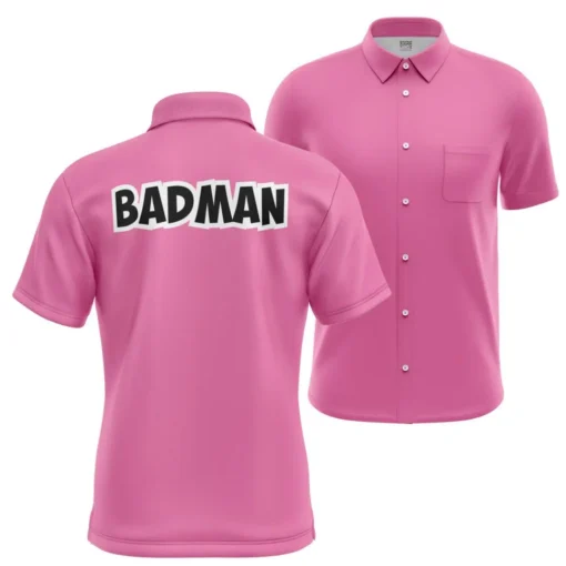 Chemise hawaïenne Vegeta Badman Rose Dragon Ball Z Poche
