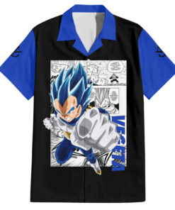 Chemise hawaïenne Vegeta Bleu Manga