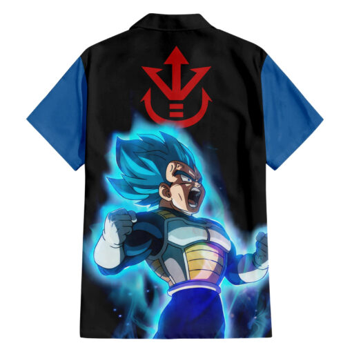 Chemise hawaïenne Vegeta Bleu Dragon Ball – Image 2