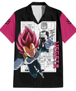 Chemise hawaïenne Vegeta Dieu Dragon Ball Mix Manga
