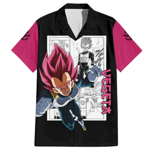 Chemise hawaïenne Vegeta Dieu Dragon Ball Mix Manga