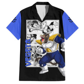 Chemise hawaïenne Vegeta Grand Singe Dragon Ball Mix Manga