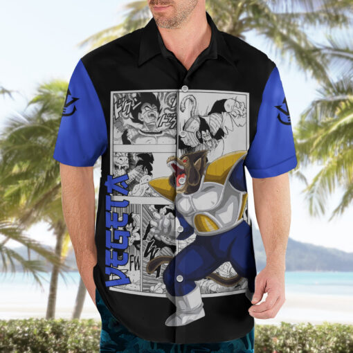 Chemise hawaïenne Vegeta Grand Singe Dragon Ball Mix Manga – Image 3