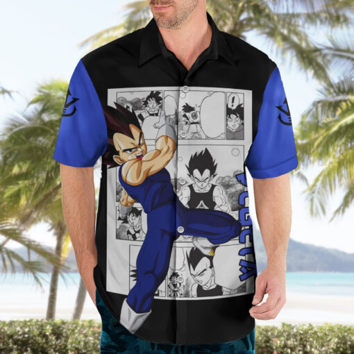 Chemise hawaïenne Vegeta Dragon Ball Mix Manga – Image 3