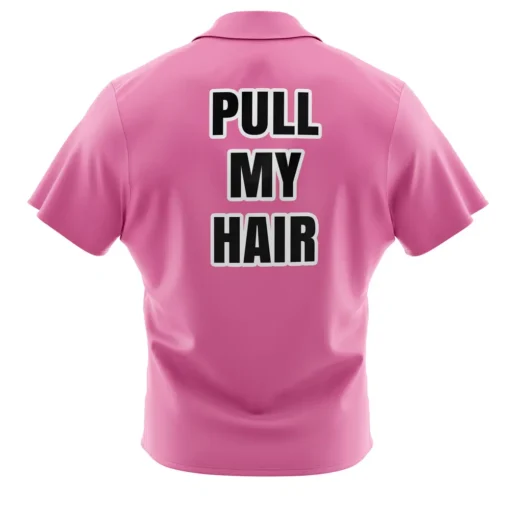 Chemise hawaïenne Vegeta Pull My Hair Pink Dragon Ball Z Abridged