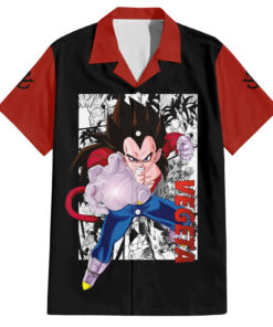 Chemise hawaïenne Vegeta Super Saiyan Manga