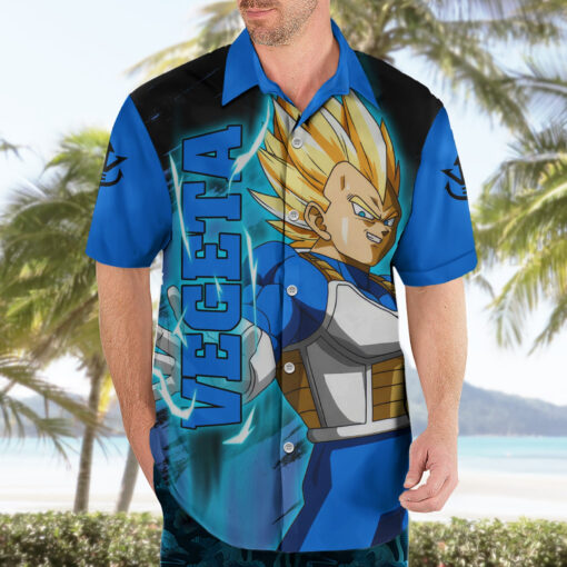 Chemise hawaïenne Vegeta Super Saiyan Dragon Ball – Image 3