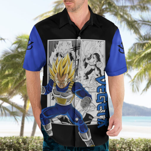 Chemise hawaïenne Vegeta Super Saiyan Dragon Ball – Image 3