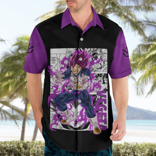Chemise hawaïenne Vegeta Ultra Ego Manga – Image 3