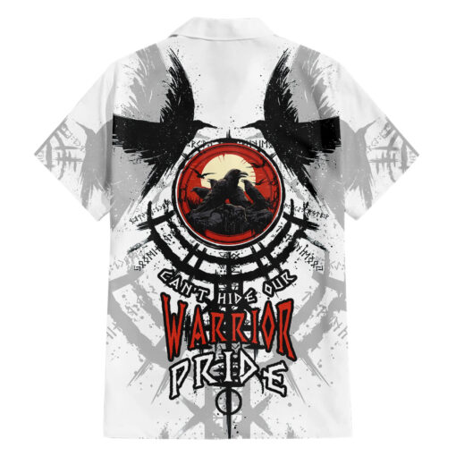 Chemise hawaïenne Vikings Corbeaux Fiereté Guerrière – Image 2