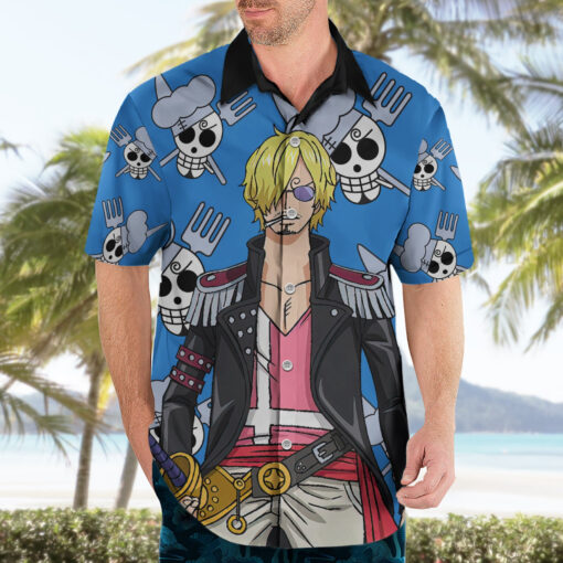 Chemise hawaïenne Vinsmoke Sanji Film Rouge – Image 3