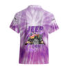 Chemise hawaïenne Violet Jeep Tie Dye Jeep