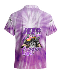 Chemise hawaïenne Violet Jeep Tie Dye Jeep