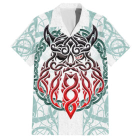 Chemise hawaïenne Viking Odin Dieu d’Asgard