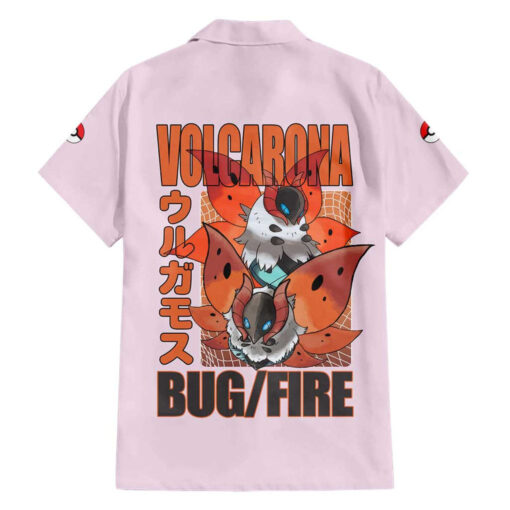 Chemise hawaïenne Volcarona Pokémon Style Japonais – Image 2