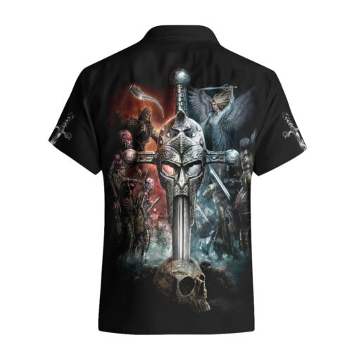 Chemise hawaïenne Guerrier Tête de Mort Viking – Image 2