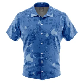 Chemise hawaïenne Pokémon Type Eau