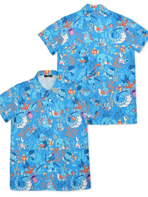 Chemise hawaïenne Aloha Type Eau