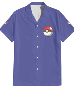 Chemise hawaïenne Pokémon Type Eau Style Japonais