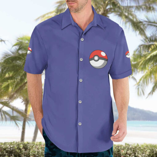 Chemise hawaïenne Pokémon Type Eau Style Japonais – Image 3