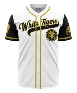 Maillot de baseball Tigres Blancs Tommy Oliver Power Rangers