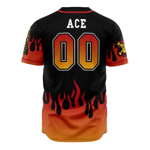 Maillot de baseball Pirates de Barbe Blanche Ace One Piece – Image 3