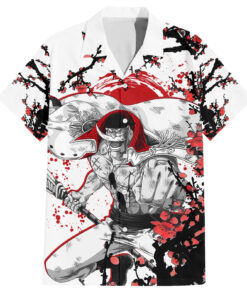 Chemise hawaïenne Pirates Barbe Blanche Style Japonais